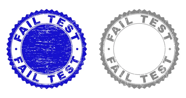 Grunge FAIL TEST Filigranes texturés — Image vectorielle
