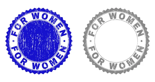 Grunge FOR WOMEN Textured Stamp Seals — Stock Vector
