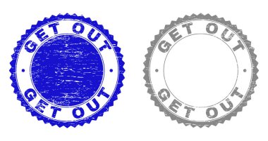 Dokulu damga mühürler grunge çık