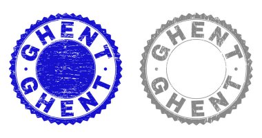 Grunge Ghent filigranlar çizik