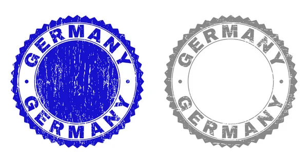 GRunge ALEMANIA Sellos de sello texturizados — Archivo Imágenes Vectoriales