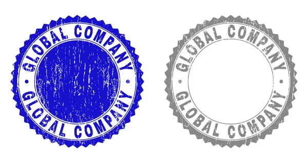 GRunge GLOBAL COMPANY Sellos rayados — Vector de stock