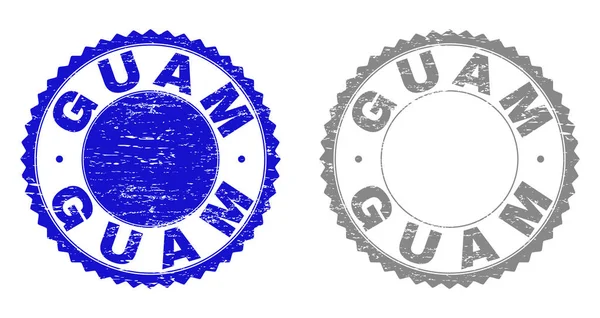 Grunge GUAM Texturizado Marcas d 'água — Vetor de Stock
