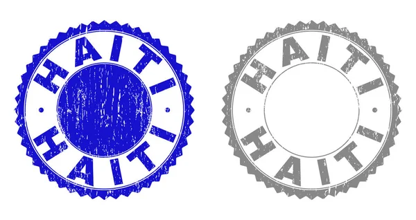 Selos de selos texturizados Grunge HAITI —  Vetores de Stock