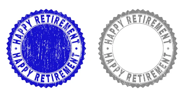 Sellos Sello Grunge Fappy Retirement Aislados Sobre Fondo Blanco Sellos — Vector de stock