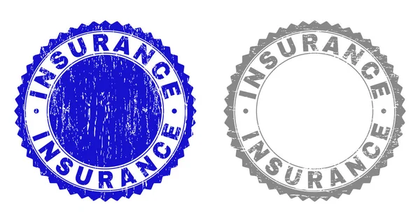Assicurazione Grunge Filigrane strutturate — Vettoriale Stock