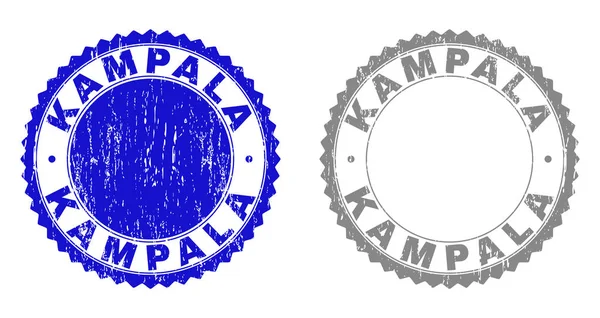 Grunge KAMPALA Timbres rayés — Image vectorielle