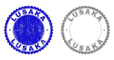Grunge Lusaka damga mühürler çizik