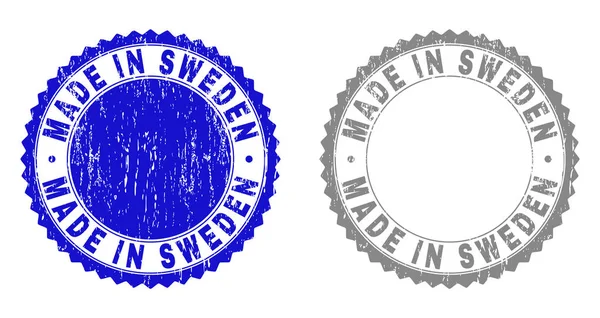 Гранж, зроблені в Швеції почухав штамп ущільнення — стоковий вектор