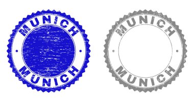 Grunge Münih damga mühürler dokulu