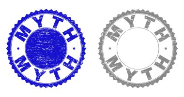 Grunge efsane damga mühürler çizik