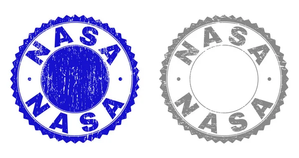 グランジ Nasa 傷透かし — ストックベクタ