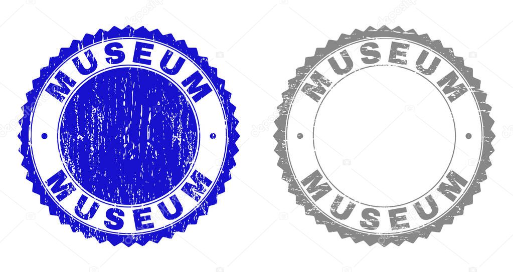Grunge MUSEUM Textured Stamp Seals