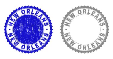 Grunge New Orleans damga mühürler çizik