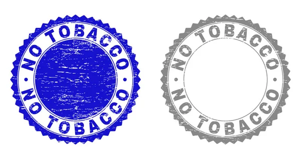 Grunge NO TOBACCO Textured Stamp Seals — Stock Vector