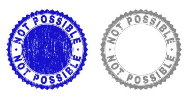 Grunge mümkün değil çizilmiş Filigranlar