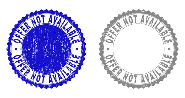 GRunge OFERTA NO DISPONIBLE sellos de sello texturizado — Vector de stock