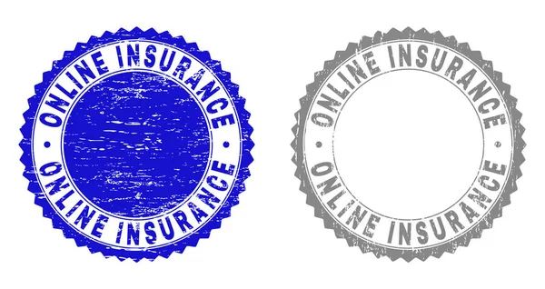 格朗格网上保险划痕邮票 — 图库矢量图片