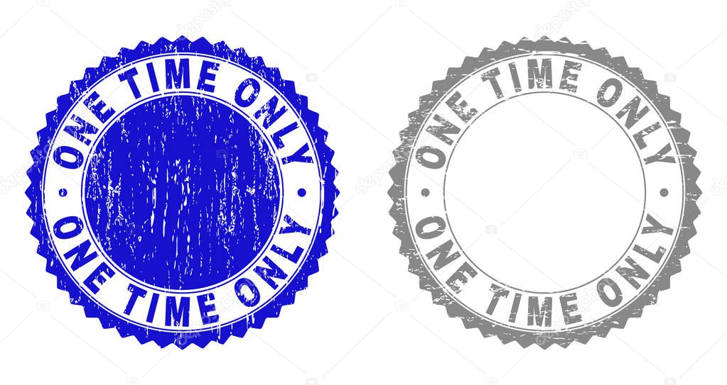 Grunge ONE TIME ONLY Scratched Stamp Seals