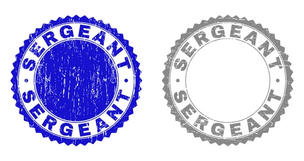 Selos de carimbo texturizados Grunge SERGEANT — Vetor de Stock