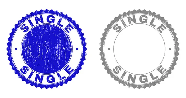 Grunge SOLO Sellos de sello rayado — Archivo Imágenes Vectoriales