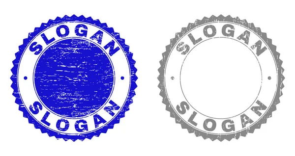Selos de selo riscados Grunge SLOGAN — Vetor de Stock