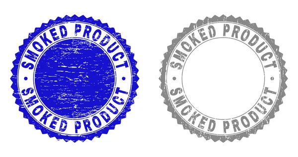 Grunge SMOKED PRODUCT Filigranes texturés — Image vectorielle