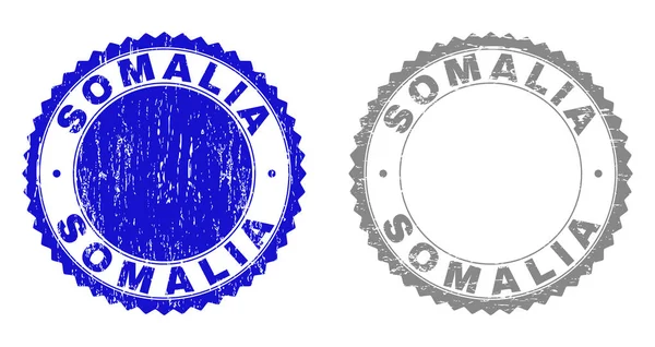 Grunge Somalia texturierte Stempelsiegel — Stockvektor