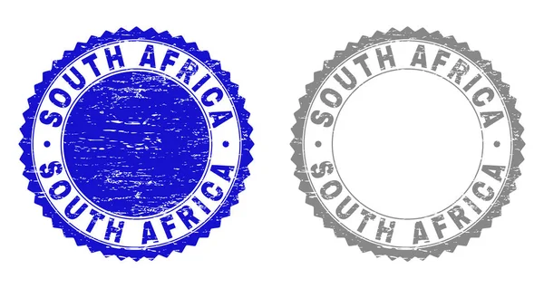 南アフリカ グランジ テクスチャ スタンプ — ストックベクタ