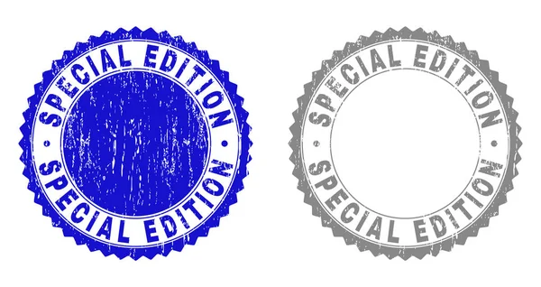 Grunge SPECIAL EDITION Textured Stamp Seals — Stock Vector