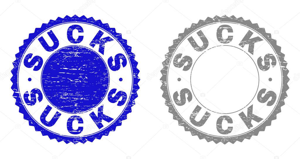 Grunge SUCKS Scratched Stamp Seals