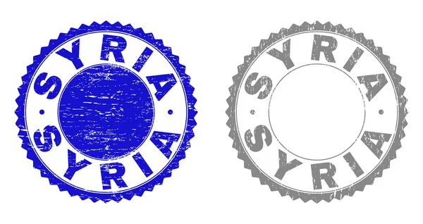 Grunge SYRIE Sceaux de timbre texturés — Image vectorielle