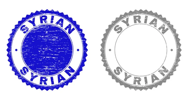 Grunge SYRIEN Filigranes texturés — Image vectorielle
