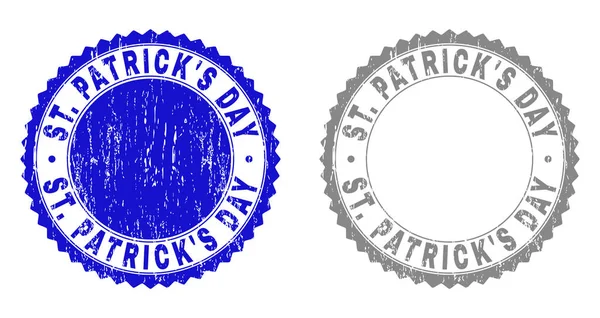Grunge ST. PATRICKS DAY Sellos de sello texturizados — Vector de stock