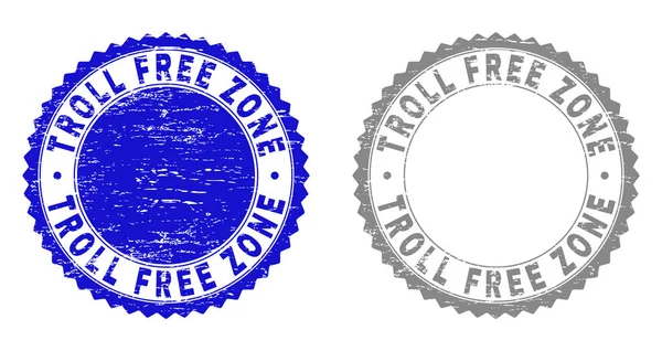 Grunge Scellés de timbre texturés ZONE GRATUITE — Image vectorielle