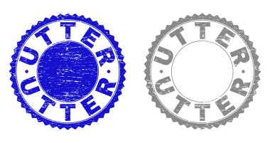 Grunge mutlak çizilmiş pullar