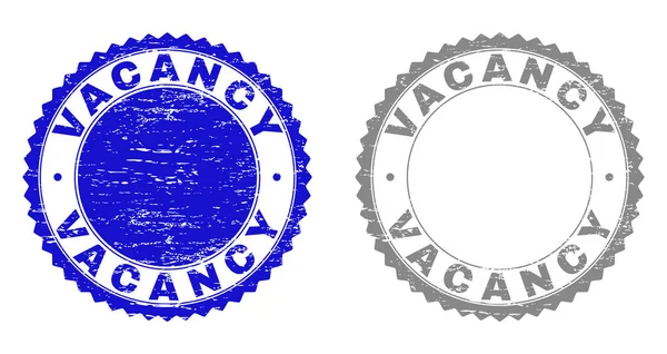 Grunge VACANCY Selos texturizados — Vetor de Stock