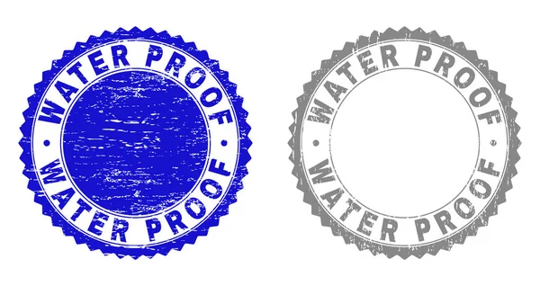 Grunge WATER Proof Textured Watermarks — стоковый вектор