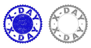 Grunge X-gün pullar çizik