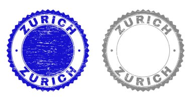 Grunge Zürih damga mühürler çizik