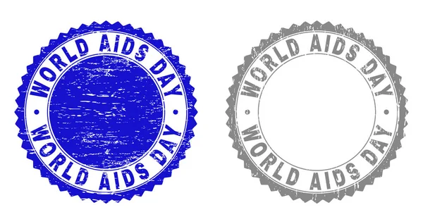 Печати почтовых марок Всемирного дня борьбы со СПИДом — стоковый вектор