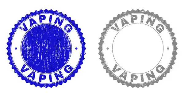 Selos de selos texturizados Grunge VAPING — Vetor de Stock