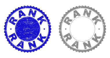 Grunge sırası pullar çizik