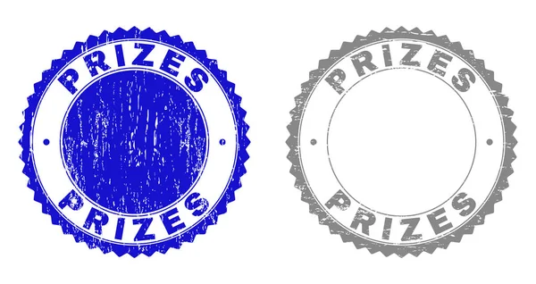 Grunge PRIZES Textured Stamps — Stock Vector
