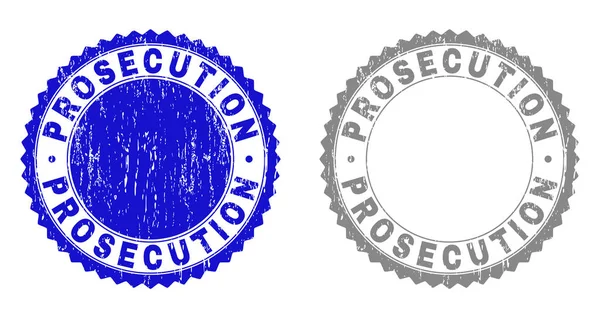 Grunge PROSECUTION Scratched Stamp Seals — Stock Vector