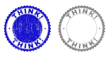 Grunge düşünüyorum ünlem filigranlar çizik