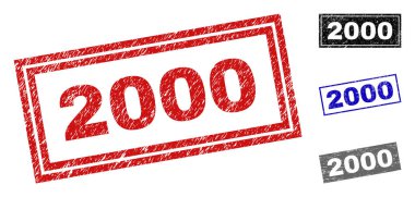 Grunge 2000 dikdörtgen filigranlar çizik