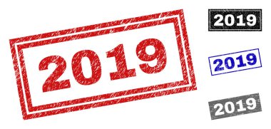 Grunge 2019 dikdörtgen filigranlar çizik