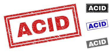 Grunge asit çizilmiş dikdörtgen filigranlar