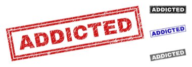 Bağımlısı grunge dikdörtgen pullar dokulu